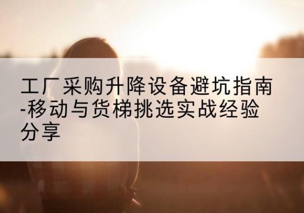 萍乡移动式升降机怎么选-工厂采购升降设备避坑指南-移动与货梯挑选实战经验分享